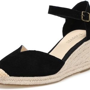 Platform wedge espadrilles